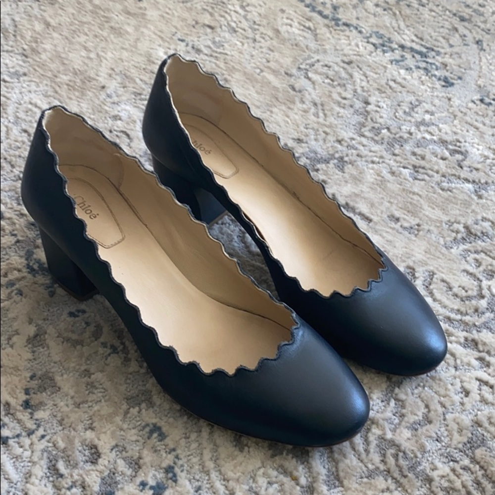 Chloe scalloped leather pumps -37 - Picture 5 of 10
